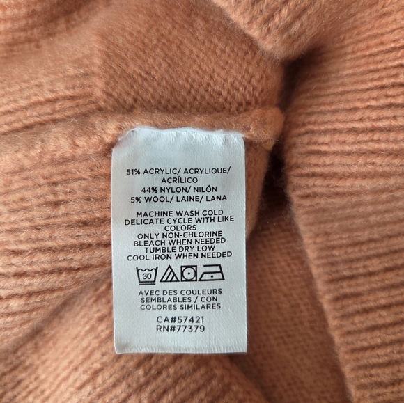 Ann Taylor Dark Peach Color Sweater - Picture 7 of 8